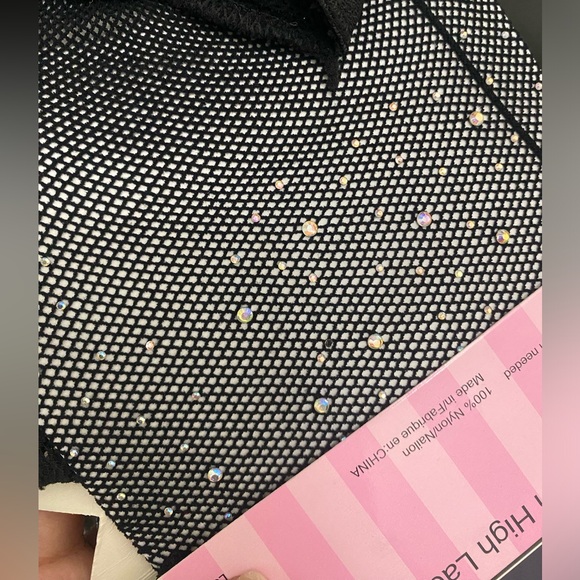 ✨NWT✨ Black Rhinestone Fishnets ✨ - Picture 5 of 5